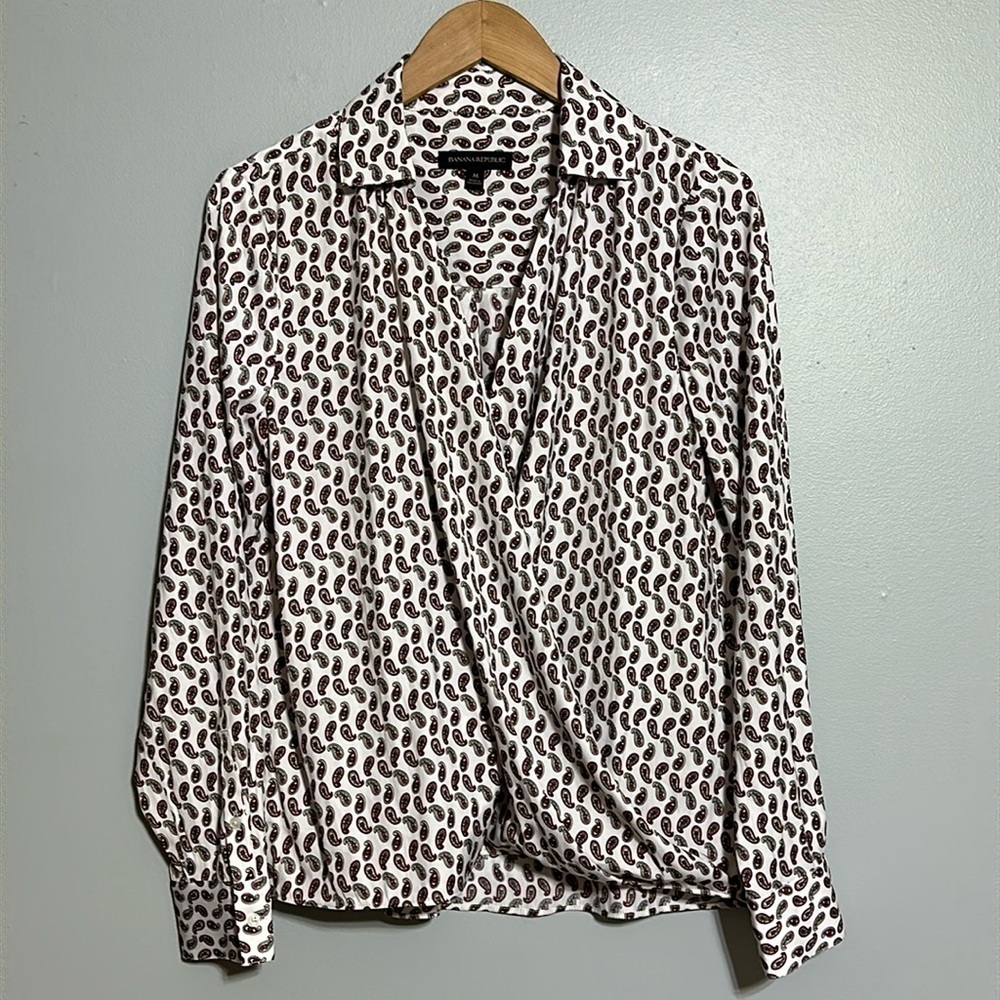 Banana Republic Long Sleeve Blouse Women’s Size Medium